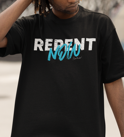 REPENT NOW Quality Oversized Shirt